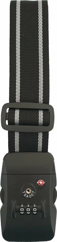 Beste recensies van π SUNMOOL Kofferriem Met TSA Cijfer Slot - Bagage Riem - Luggage Strap - 200 Cm - Zwart - 1 Stuk β - Afbeelding 4