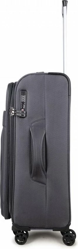 Groothandel 🔥 Decent D-Upright Medium Koffer - 66 Cm Expandable - TSA Slot - Grijs 🎉 - Afbeelding 2