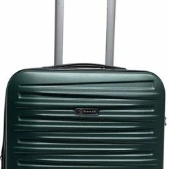 Coupon 👍 Benzi Leon 👜 Handbagage Trolley 55 Cm - Exp - 35/39 Liter - Dark Green ✔️