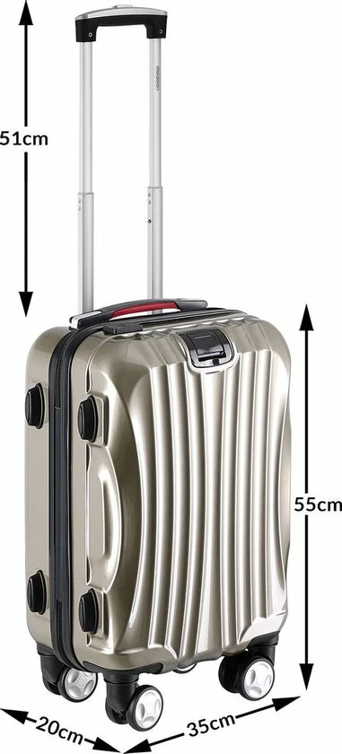 Promo π Monzana Hardcase Koffer Champagne M βοΈ - Afbeelding 6