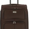 Nieuw ❤️ SB Travelbags Bagage Stoffen Koffer 65cm 4 Wielen Trolley - Bruin 🤩