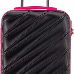 Aanbiedingen 🤩 Decent Lumi Fix 👜 Handbagage Koffer - 55 Cm - Black/Pink 💯