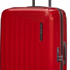 Beste deal 😀 Samsonite Reiskoffer - Nuon Spinner 69/25 Exp (Medium) Metallic Red ✔️