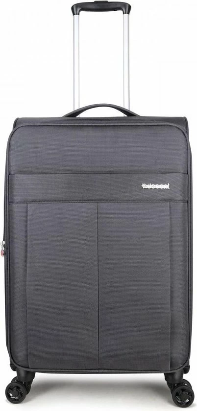 Groothandel 🔥 Decent D-Upright Medium Koffer - 66 Cm Expandable - TSA Slot - Grijs 🎉