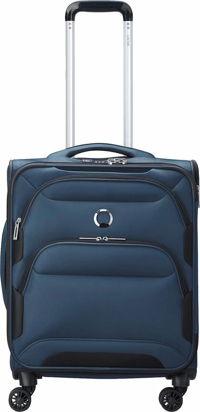 Beste Pirce π₯° Delsey π Handbagage Zachte Koffer / Trolley / Reiskoffer - Sky Max 2.0 - 55 Cm - Blauw π―