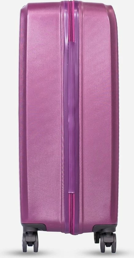 Beste Verkoop β ©TROLLEYZ - Ibiza No.3 - Kofferset 2 Delig - 55cm+78cm Met TSA Slot - Dubbele Wielen - 360° Spinners - 100% ABS - Reiskoffers In Dazzling Purple β€οΈ - Afbeelding 9