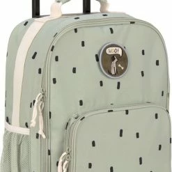 Beste deal ✨ Lässig Reiskoffer Trolley Happy Prints - Light Olive ⭐