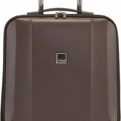 Nieuw β€οΈ DELSEY Titan Xenon Deluxe Business Wheeler Trolley Brown π₯°