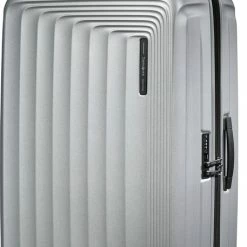 Korting 😍 Samsonite Reiskoffer - Nuon Spinner 81/30 Exp (Groot) Matt Silver 🧨
