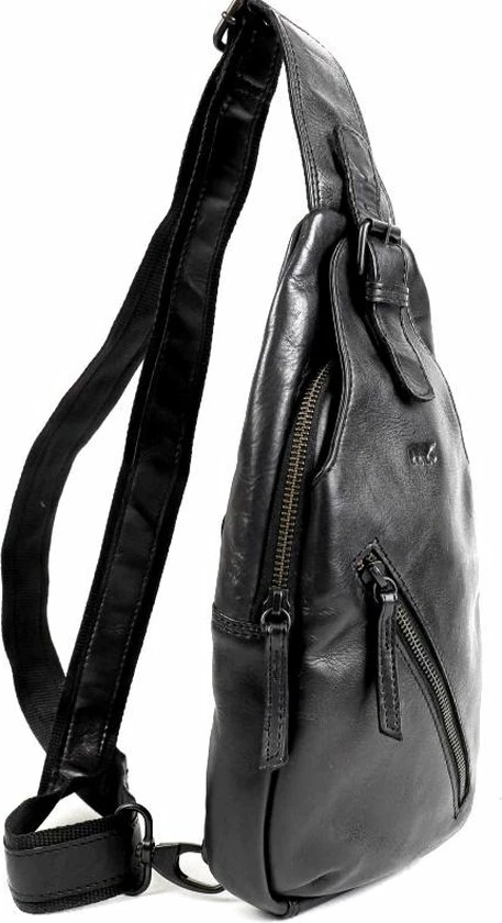 Kopen π― Bear Design Daley Leren Crossbodytas / Slingbag - Zwart π - Afbeelding 10