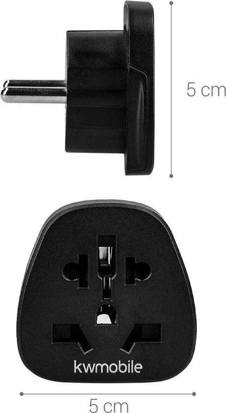 Goedkoop π Kwmobile Kwcommerce Reisstekker UK Naar EU – Geschikt Voor Stopcontacten Type C, E En F - Set Van 2 Stuks - Reisadapters - Zwart π 3 Goedkoop π Kwmobile Kwcommerce Reisstekker UK Naar EU – Geschikt Voor Stopcontacten Type C, E En F - Set Van 2 Stuks - Reisadapters - Zwart π - Afbeelding 3