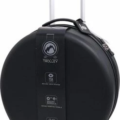 Beste Verkoop ❤️ Norlander Ronde ABS Trolley - 53 Liter - Met TSA Slot - Zwart 👍