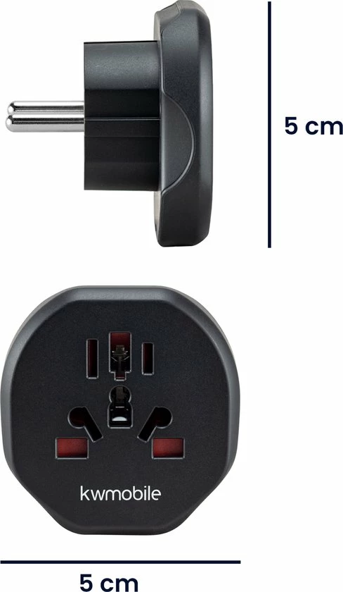 Goedkoop π Kwmobile Kwcommerce Reisstekker UK Naar EU – Geschikt Voor Stopcontacten Type C, E En F - Set Van 2 Stuks - Reisadapters - Zwart π 8 Goedkoop π Kwmobile Kwcommerce Reisstekker UK Naar EU – Geschikt Voor Stopcontacten Type C, E En F - Set Van 2 Stuks - Reisadapters - Zwart π - Afbeelding 8