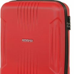 Beste deal ✨ American Tourister Tracklite Spinner 👜 Handbagage Koffer 55 Cm - Flame Red 🌟