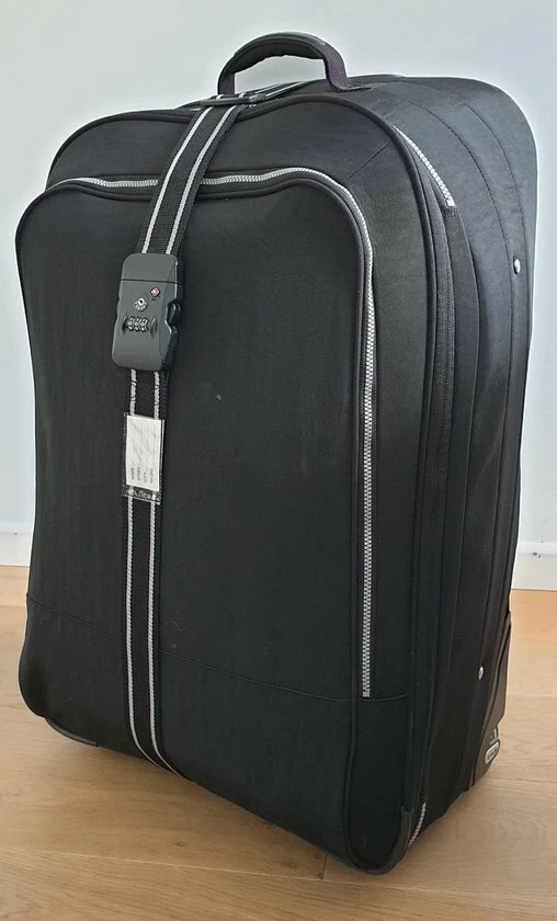 Beste recensies van π SUNMOOL Kofferriem Met TSA Cijfer Slot - Bagage Riem - Luggage Strap - 200 Cm - Zwart - 1 Stuk β - Afbeelding 3