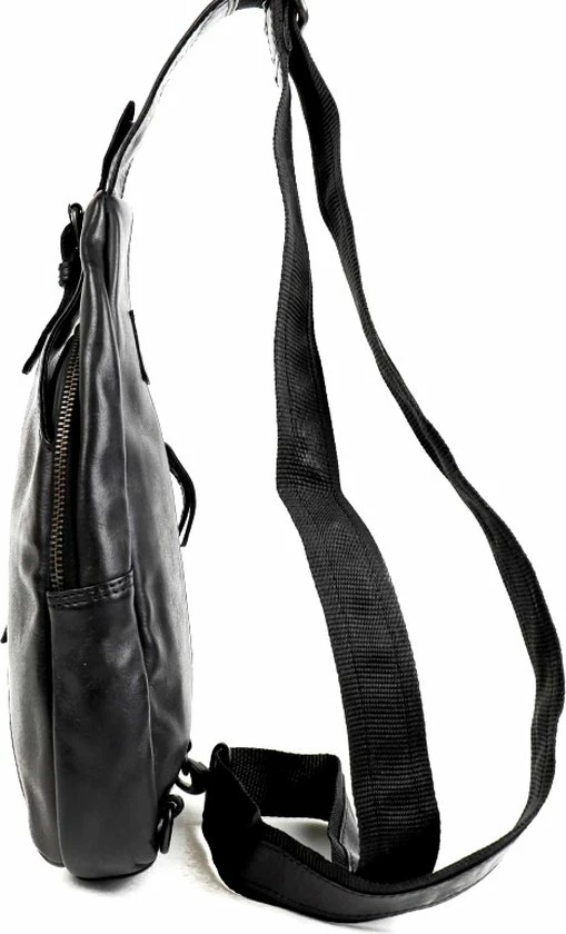 Kopen π― Bear Design Daley Leren Crossbodytas / Slingbag - Zwart π - Afbeelding 7