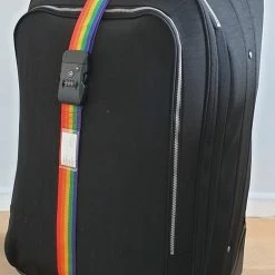 Hete verkoop 🔥 SUNMOOL Kofferriem Met TSA Cijfer Slot - Bagage Riem - Luggage Strap - 200 Cm - Regenboog & Zwart - 4 Stuks 🥰 -Gabbag-winkel 521x840 7