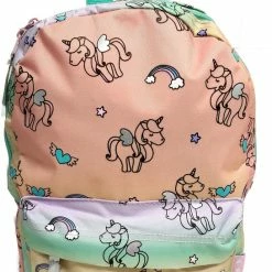 Groothandel 🤩 Milky Kiss Unicorns & Rainbows Rugzak Mint Lila Peach 2-5 Jaar Lief 💯