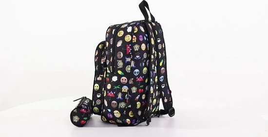 Hete verkoop π Miss Lulu Rugzak - Rugtas Met Portemonnee En Etui - Schooltas - Emoji - A4 Formaat - Lichtgewicht (E6629 BK) β 2 Hete verkoop π Miss Lulu Rugzak - Rugtas Met Portemonnee En Etui - Schooltas - Emoji - A4 Formaat - Lichtgewicht (E6629 BK) β - Afbeelding 2