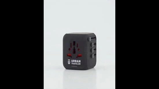 Beste deal β€οΈ Universele Wereldstekker - Reisstekker - URBAN TRAVELER - Inclusief Gratis USB Adapter - 170+ Landen - 4x USB - Zwart π 2 Beste deal β€οΈ Universele Wereldstekker - Reisstekker - URBAN TRAVELER - Inclusief Gratis USB Adapter - 170+ Landen - 4x USB - Zwart π - Afbeelding 2
