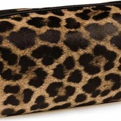 Goedkoopste 🤩 Evvie Toilettas Beautycase Etui Organizer Voor Toiletartikelen, Makeup En Make-up Kwasten - Panter Bruin 😀