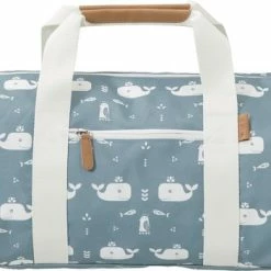 Aanbiedingen 👏 Fresk Weekendtas Whale Blue Fog - Weekendzak - Sporttas - Reistas -turntas - Kinderzak - Blauw 😍
