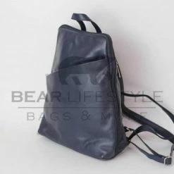 Aanbiedingen 😉 Bear Design Roos Leren Rugzak - Blauw 🌟