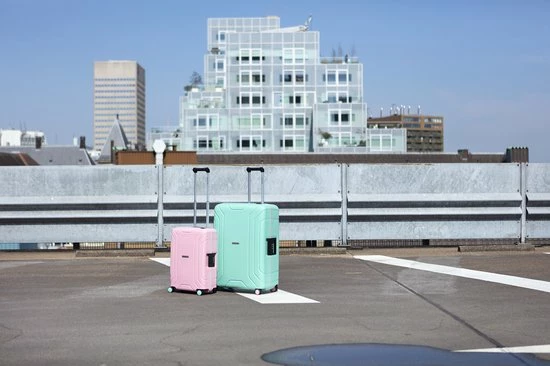 Korting ๐ CarryOn Steward Kofferset - 2-delige TSA Trolleyset Met Kliksloten - Dubbele Wielen - Roze โค๏ธ - Afbeelding 8