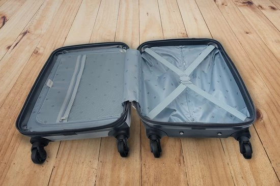 Korting 🤩 MuchoWow Koffer - Camouflage - Rood - Patronen - Past Binnen 55x40x20 Cm En 55x35x25 Cm - 👜 Handbagage - Trolley - Fotokoffer 😉 - Afbeelding 7