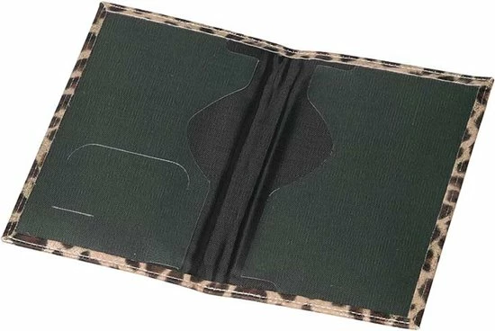 Goedkoopste β FISKA - Paspoort Hoes Luipaardprint - Paspoort Houder - Paspoort Hoesje - Schoencadeautje Sinterklaas β€οΈ - Afbeelding 2