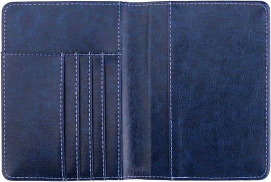 Goedkoop π Merkloos TDR - Luxe Kunstleder Paspoort En Pasjes Houder - Met RFID-blokkeringstechnologie - Met Nederlands Voorgedrukt Motief - Donkerblauw π€© - Afbeelding 2