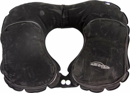 Goedkoop π AutoStyle Comfortline Opblaasbaar 3D Nekkussen - Zwart π― - Afbeelding 3
