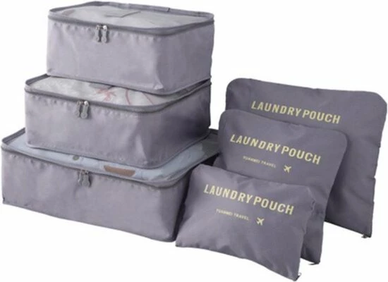 Goedkoop π Jealie Packing Cubes 6-delig - Kleding Organiser Set - Opbergzakken - Reis Zakken - Inpak Kubussen - π Backpack - Reizen - Grijs β 1 Goedkoop π Jealie Packing Cubes 6-delig - Kleding Organiser Set - Opbergzakken - Reis Zakken - Inpak Kubussen - π Backpack - Reizen - Grijs β