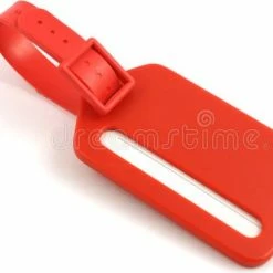 Beste Pirce 👏 RemGoods Bagagelabel Rood Met Riempje - 6 Stuks - Koffers 👜 Handbagage Labels 🔥