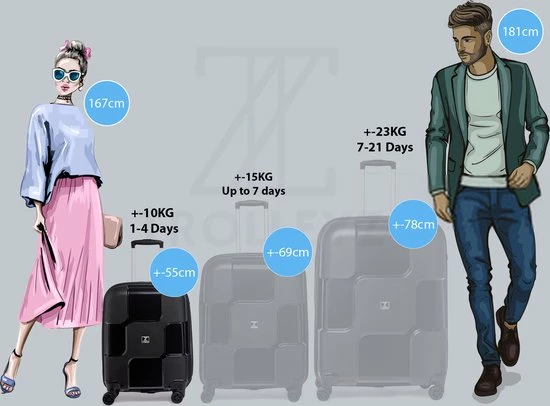 Top 10 π₯ ©TROLLEYZ - Venice No.10 - Trolley - 55cm Met TSA Slot - Dubbele Wielen - 360° Spinners - 100% Polypropyleen - π Handbagage Koffer In Piano Black π 9 Top 10 π₯ ©TROLLEYZ - Venice No.10 - Trolley - 55cm Met TSA Slot - Dubbele Wielen - 360° Spinners - 100% Polypropyleen - π Handbagage Koffer In Piano Black π - Afbeelding 9