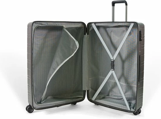 Nieuw π ©TROLLEYZ - Amsterdam No.9 - Reiskoffer 69cm Met TSA Slot - Dubbele Wielen - 360° Spinners - 100% ABS - Reiskoffer In Cloudy Grey π 5 Nieuw π ©TROLLEYZ - Amsterdam No.9 - Reiskoffer 69cm Met TSA Slot - Dubbele Wielen - 360° Spinners - 100% ABS - Reiskoffer In Cloudy Grey π - Afbeelding 5