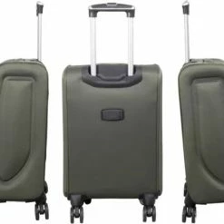 Beste Verkoop 🔥 Monopol - Maribor - Reiskoffer - Nylon - Zwart - Maat M / 60 Liter 😀