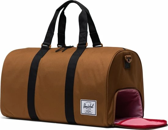 Beste Verkoop βοΈ Herschel Novel - Rubber / Klassieke Duffle/weekendtas/sportas/handbagage Met 42L Opbergvolume, Verstevigde Handvaten, Incl. Schouderband - Met Praktisch Schoenencompartiment / Met Levenslange Fabrieksgarantie / Limited Lifetime Warranty / Bruin π - Afbeelding 3