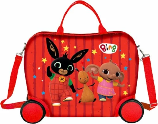 Flash-uitverkoop 𧨠Bing Bunny Reiskoffer - 40 X 32 X 20 Cm - Rood β 3 Flash-uitverkoop 𧨠Bing Bunny Reiskoffer - 40 X 32 X 20 Cm - Rood β - Afbeelding 3