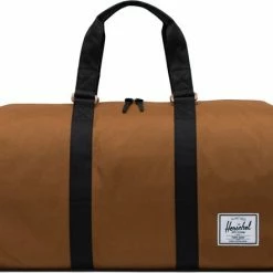 Beste Verkoop ✔️ Herschel Novel - Rubber / Klassieke Duffle/weekendtas/sportas/handbagage Met 42L Opbergvolume, Verstevigde Handvaten, Incl. Schouderband - Met Praktisch Schoenencompartiment / Met Levenslange Fabrieksgarantie / Limited Lifetime Warranty / Bruin 👍