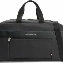 Goedkoop β Tommy Hilfiger Casual Heren Weekendtas Kunstleer - Zwart π