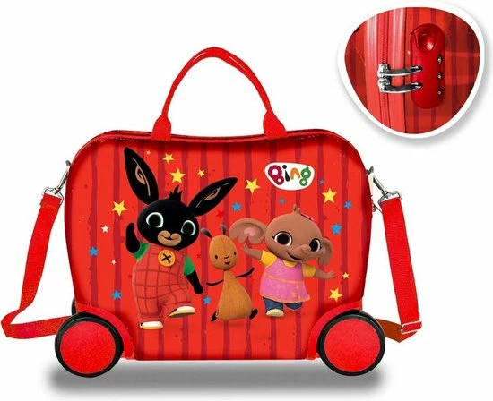 Flash-uitverkoop 𧨠Bing Bunny Reiskoffer - 40 X 32 X 20 Cm - Rood β 2 Flash-uitverkoop 𧨠Bing Bunny Reiskoffer - 40 X 32 X 20 Cm - Rood β - Afbeelding 2