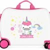 Goedkoop 😀 Movem Eenhoorn Meisje Rol Zit Kinderkoffer ABS 🔥