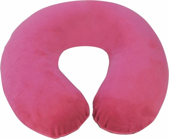 Hete verkoop β Solid Homecare Nekkussen Soft Velour Memory Foam Roze π