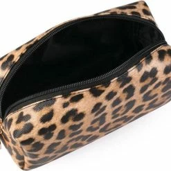 Goedkoopste 🤩 Evvie Toilettas Beautycase Etui Organizer Voor Toiletartikelen, Makeup En Make-up Kwasten - Panter Bruin 😀 -Gabbag-winkel 550x462 4