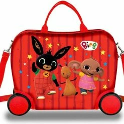 Flash-uitverkoop 🧨 Bing Bunny Reiskoffer - 40 X 32 X 20 Cm - Rood ⌛