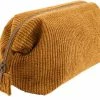 Goedkoop 🔔 Mistral Home - Toilettas - Met Rits - Corduroy - Katoen - Oker ❤️