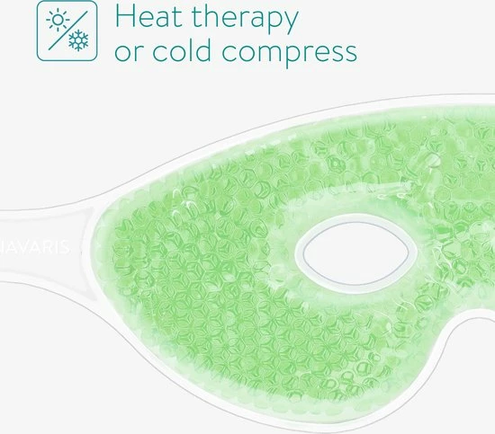 Gloednieuw β Navaris Set Van 2 Oogmaskers - Herbruikbare Gelmaskers Voor Koud Of Warm Gebruik - Verwarmend Of Verkoelend Voor De Ogen - Hot Cold Oogmasker In Groen β¨ - Afbeelding 6