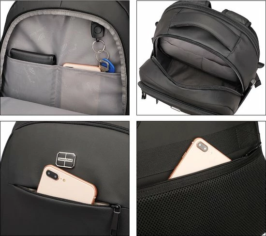 Beste Pirce β Wigsroyale Carney Road - Laptop Rugzak - Met USB Oplaadpoort - Waterafstotend - 48L - USB Oplaadport π - Afbeelding 4