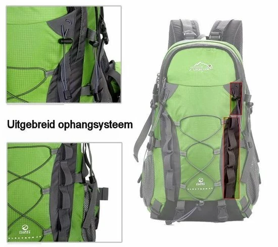 Nieuw π Merkloos π Backpack - Outdoor Local Lion - Rugzak - 40 Liter - Zwart βοΈ - Afbeelding 9